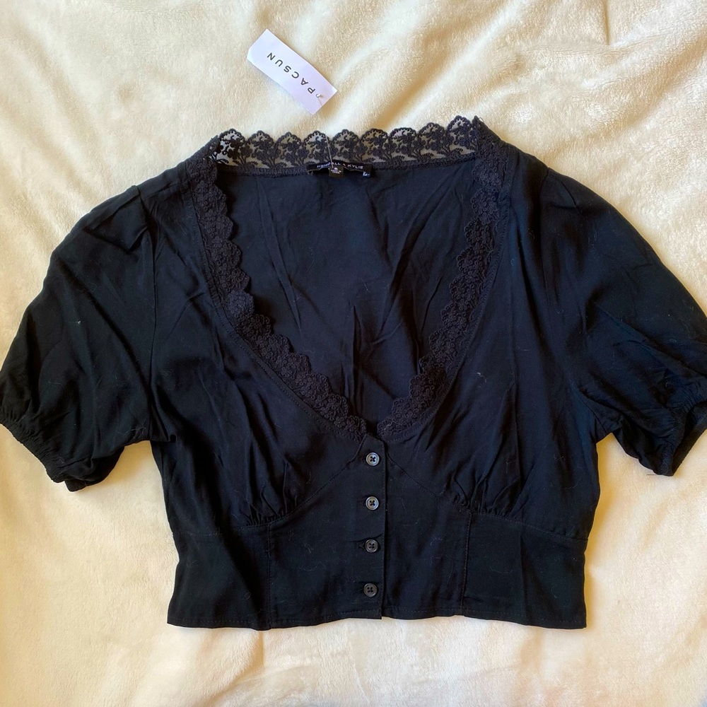 Corset style crop top